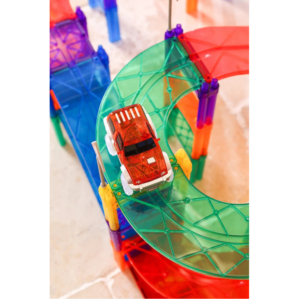 Cleverclixx – Race Track Car Blue, Od 3 lat