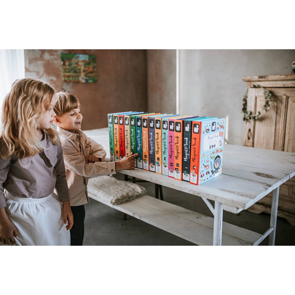 Janod – Magnetyczna układanka Śmieszne buzie Chłopiec Magnetibook Janod – Magnetyczna układanka Śmieszne buzie Chłopiec Magnetibook