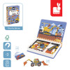 Janod – Magnetyczna układanka Plac budowy Magnetibook 3-8 lat