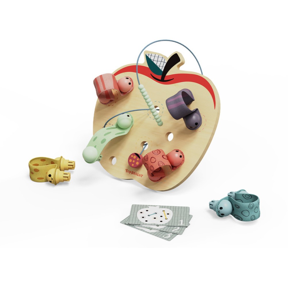 Topbright Robaczki w jabłuszku Gra logiczna dla dzieci