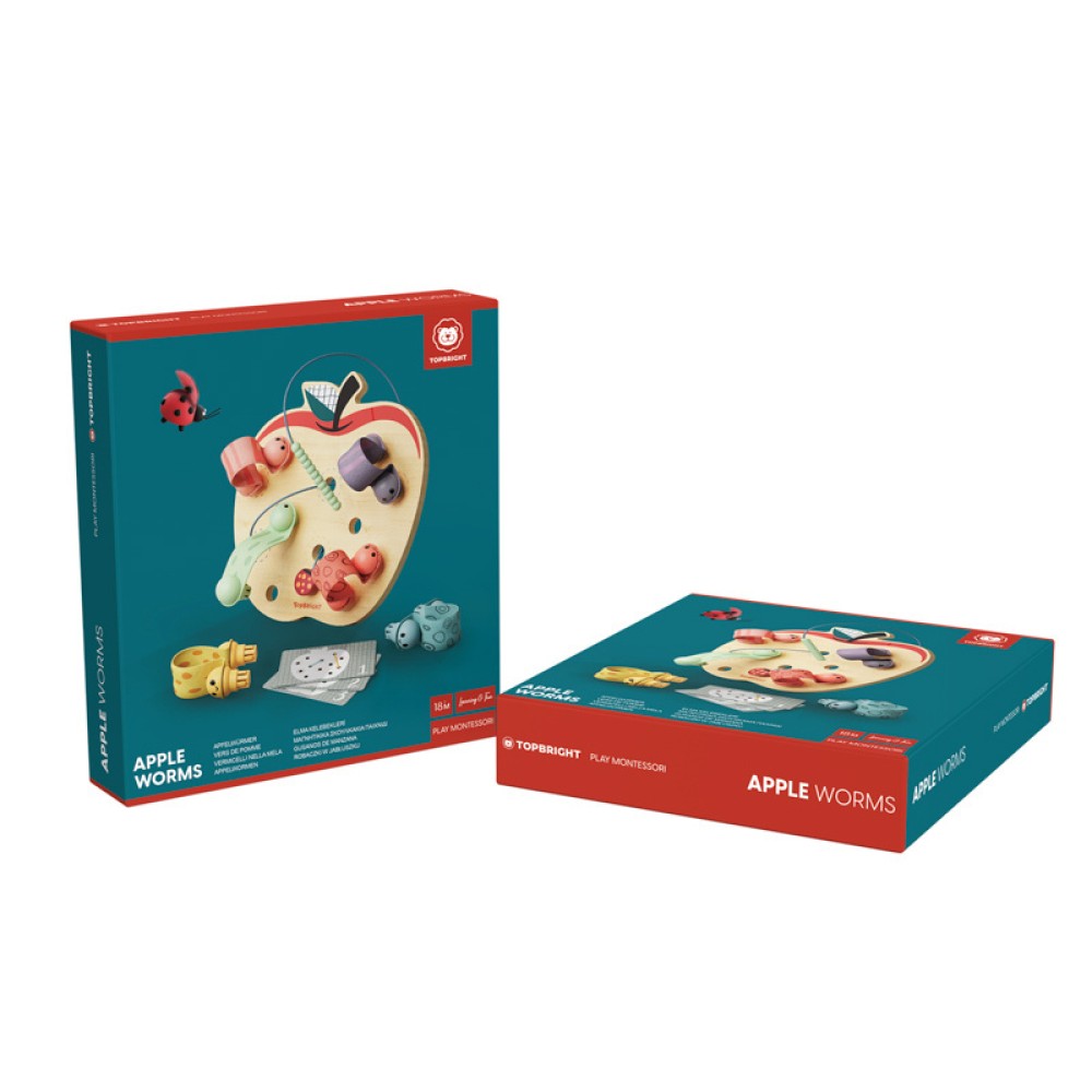 Topbright Robaczki w jabłuszku Gra logiczna dla dzieci