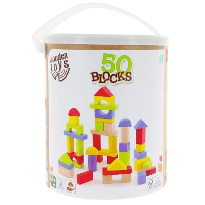 Trefl – Klocki drewniane 50 Blocks