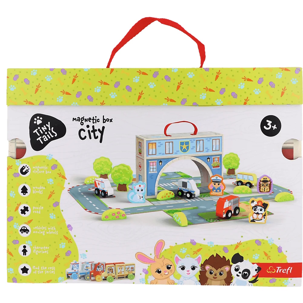 Trefl – Zabawka drewniana City Tiny Tails, Magnetic Box