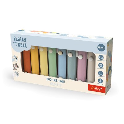 Trefl – Zabawka drewniana, DO-RE-MI, Bobaski i Miś