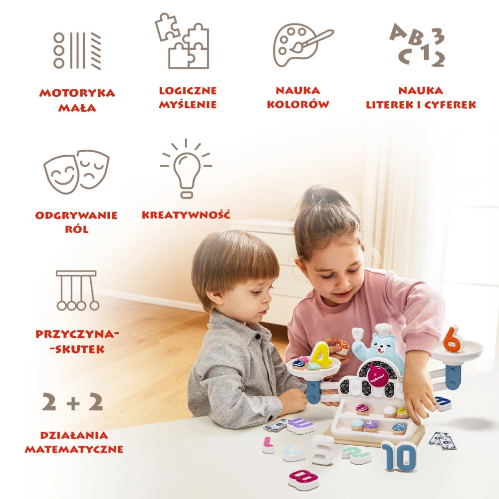 Topbright Głodny Miś Waga szalkowa zabawka edukacyjna