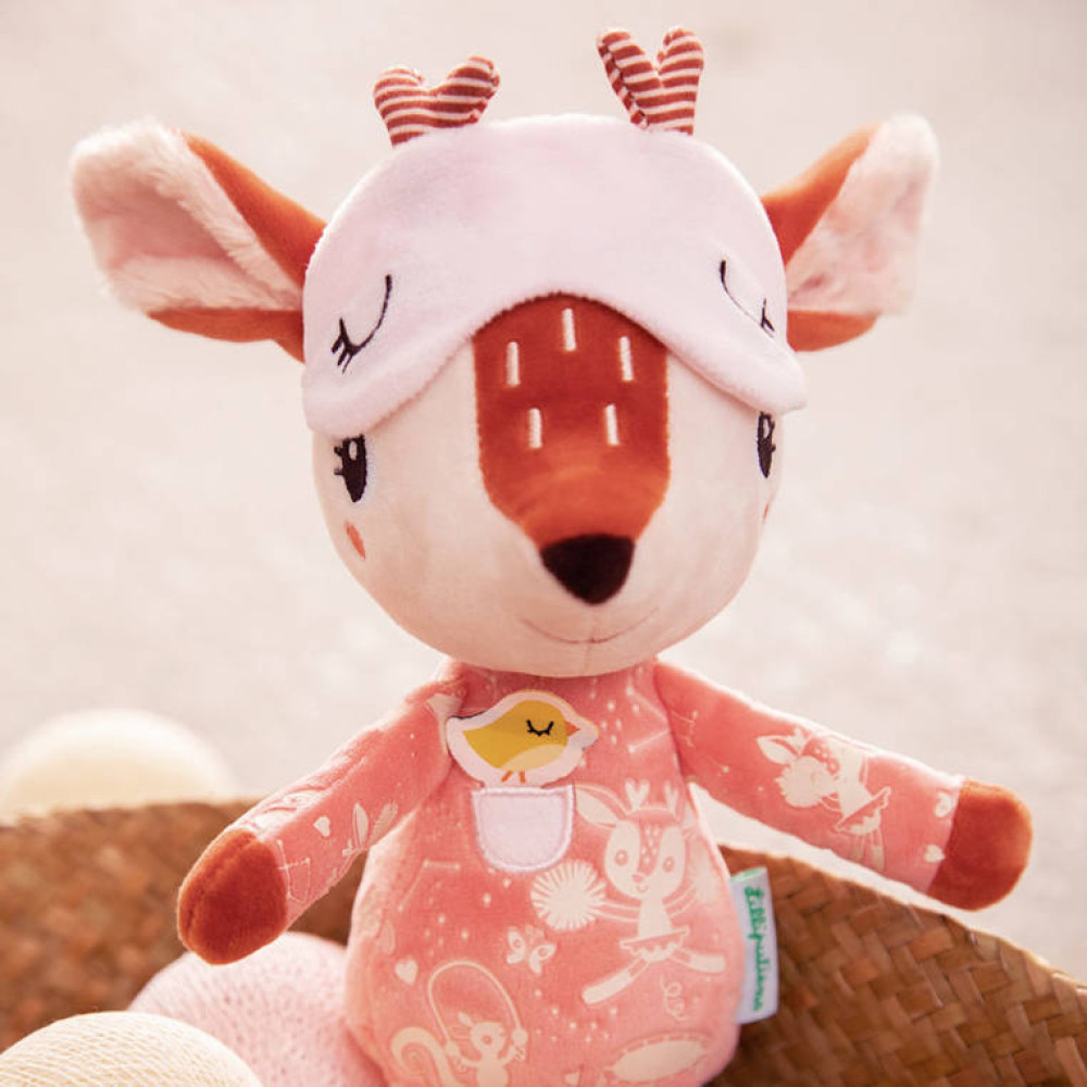 Lilliputiens – Przytulanka do spania z elementami fluorescencyjnymi Sarenka Stella 6m+