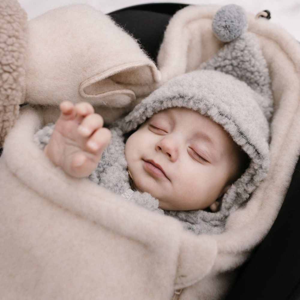 Zaffiro – Rękawiczki dla dorosłych wełniane Sierra S/M beige