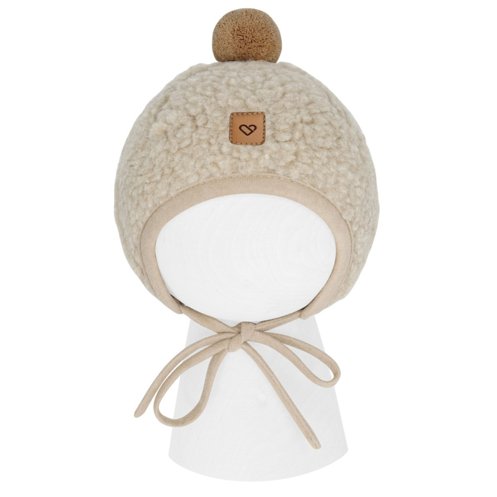 Zaffiro – Czapeczka Tulip wełniana Nevada M 6-12m grey