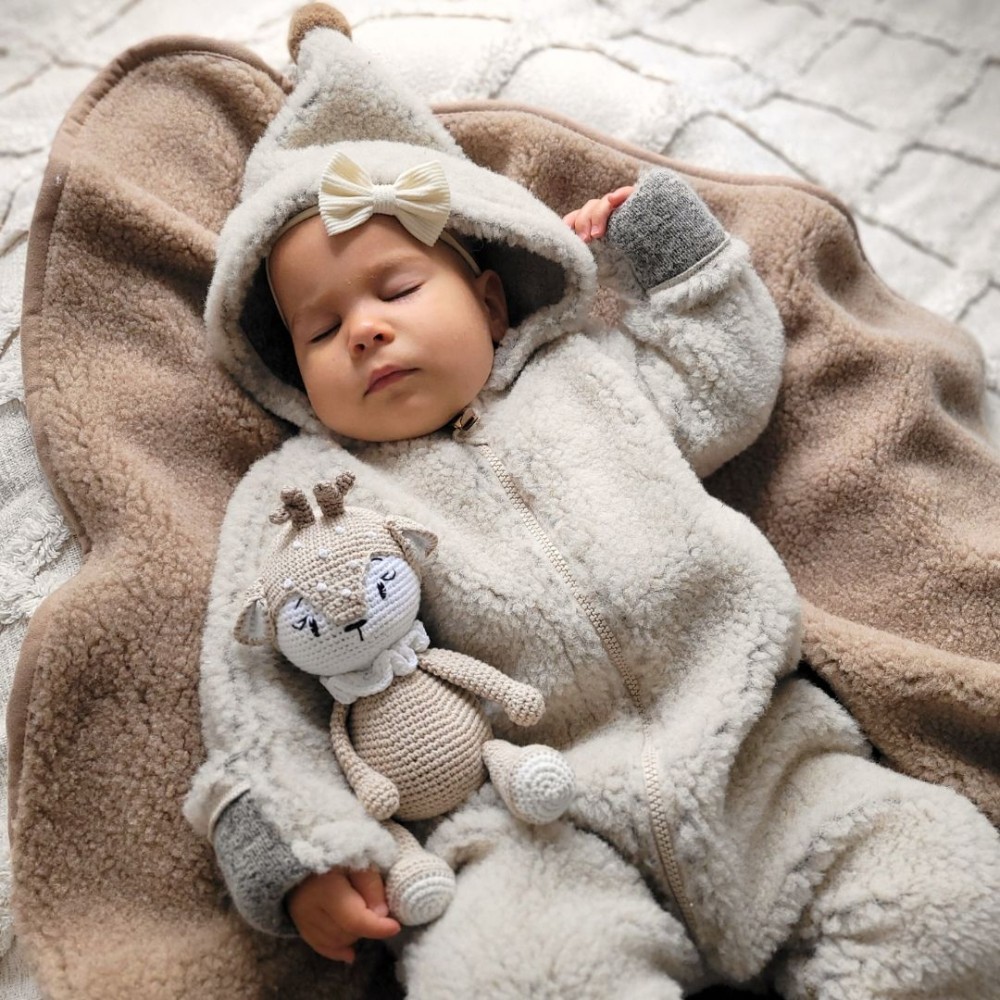 Zaffiro – Kombinezon wełniany Nevada 62/68 beige