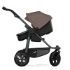 TFK Mono 3 - wózek dziecięcy terenowy 2w1 (gondola Combi / siedzisko), pompowane koła • Brown
