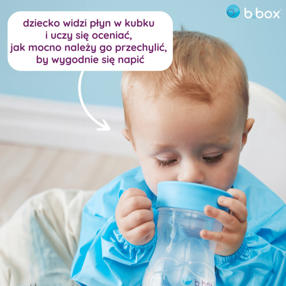 b.box - Kubek do nauki picia dla dziecka - kubek treningowy plastikowy 240 ml • Ocean
