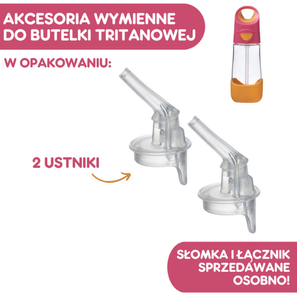 b.box - ustniki zapasowe do butelki tritanowej, 2 szt. • Silikon b.box - ustniki zapasowe do butelki tritanowej, 2 szt. • Silikon