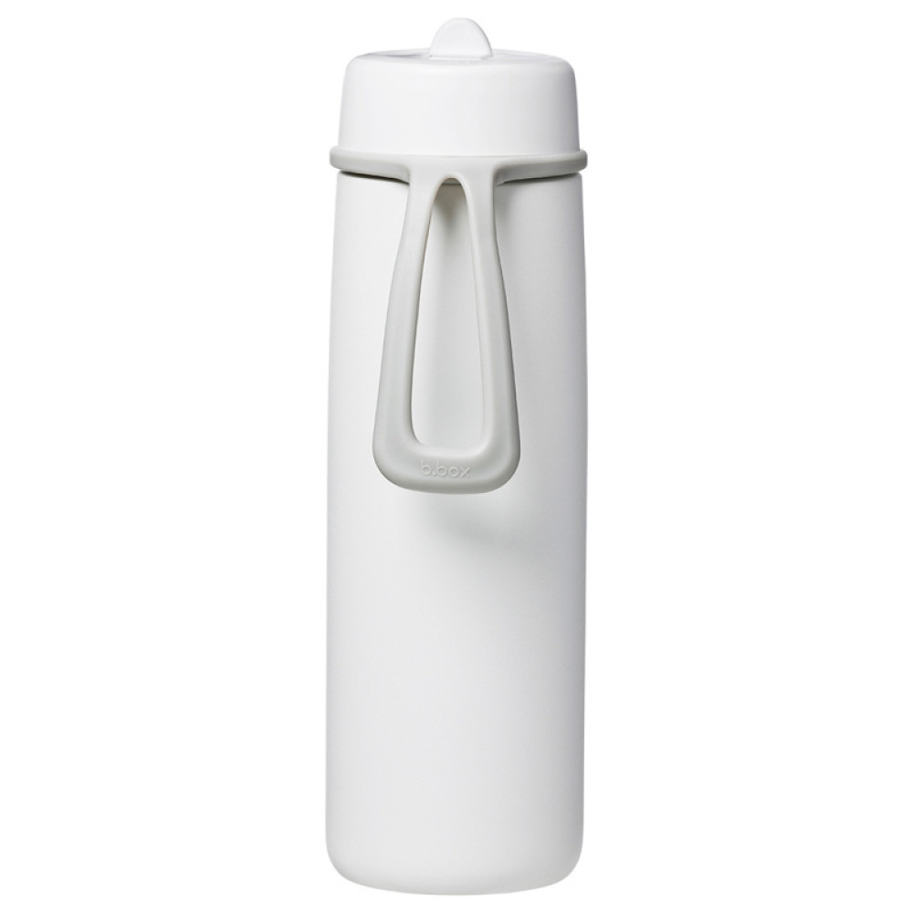 b.box - Butelka termiczna ze stali nierdzewnej, składany ustnik 690 ml • White Out