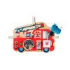 Lilliputiens - Drewniana tablica manipulacyjna Wóz strażacki Nosorożec Marius 9 m+