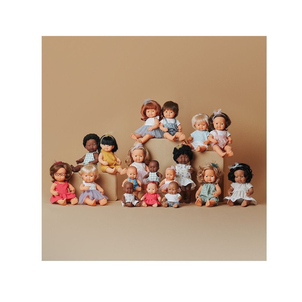 Miniland - Lalka Dziewczynka Europejka z Zespołem Downa 38 cm