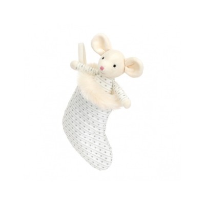 Jellycat - Myszka w Lśniącej Skarpecie 20 cm