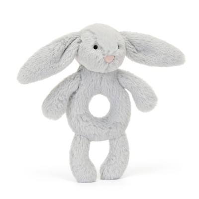 Jellycat - Grzechotka Króliczek - Srebrna 18 cm