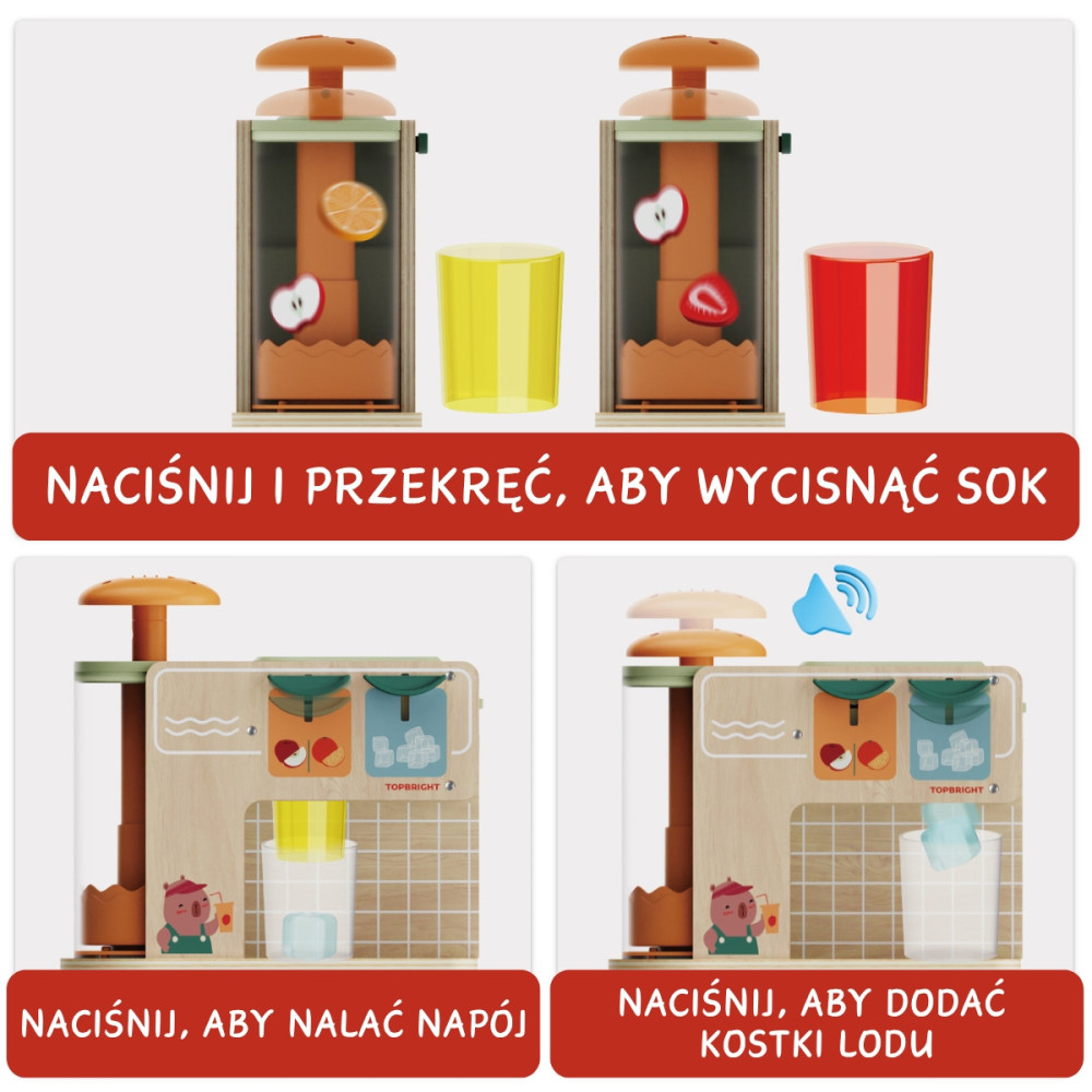 Topbright - Wyciskarka do soków Boutique, Zabawka edukacyjna dla dzieci 36m+