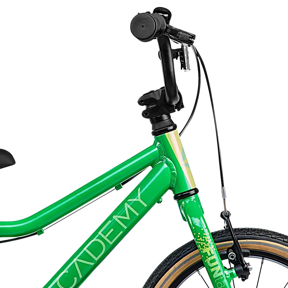 Academy Grade 3 FUNtasy 16“ - lekki rower dla dziecka (4-6 lat / 105-120 cm) z napędem na łańcuch, edycja limitowana, koła 16 cali • Green