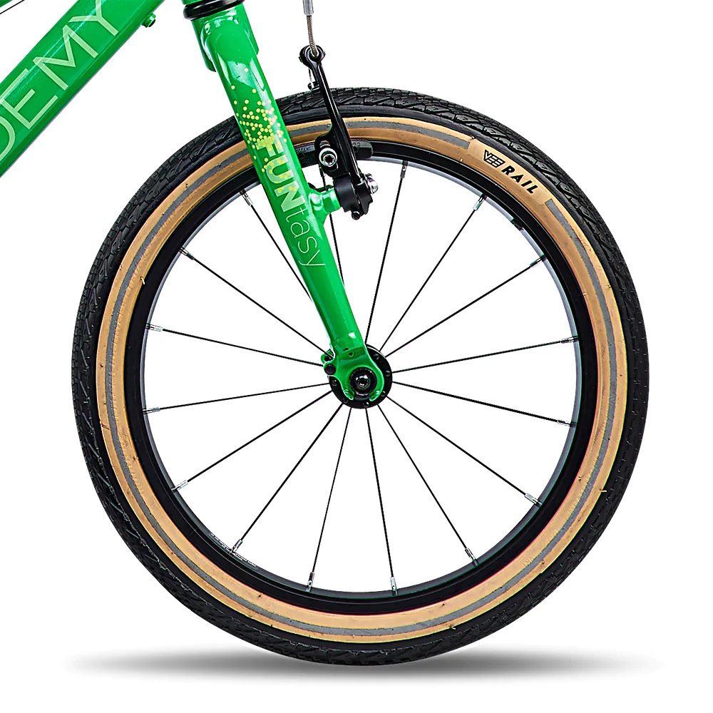 Academy Grade 3 FUNtasy 16“ - lekki rower dla dziecka (4-6 lat / 105-120 cm) z napędem na łańcuch, edycja limitowana, koła 16 cali • Green