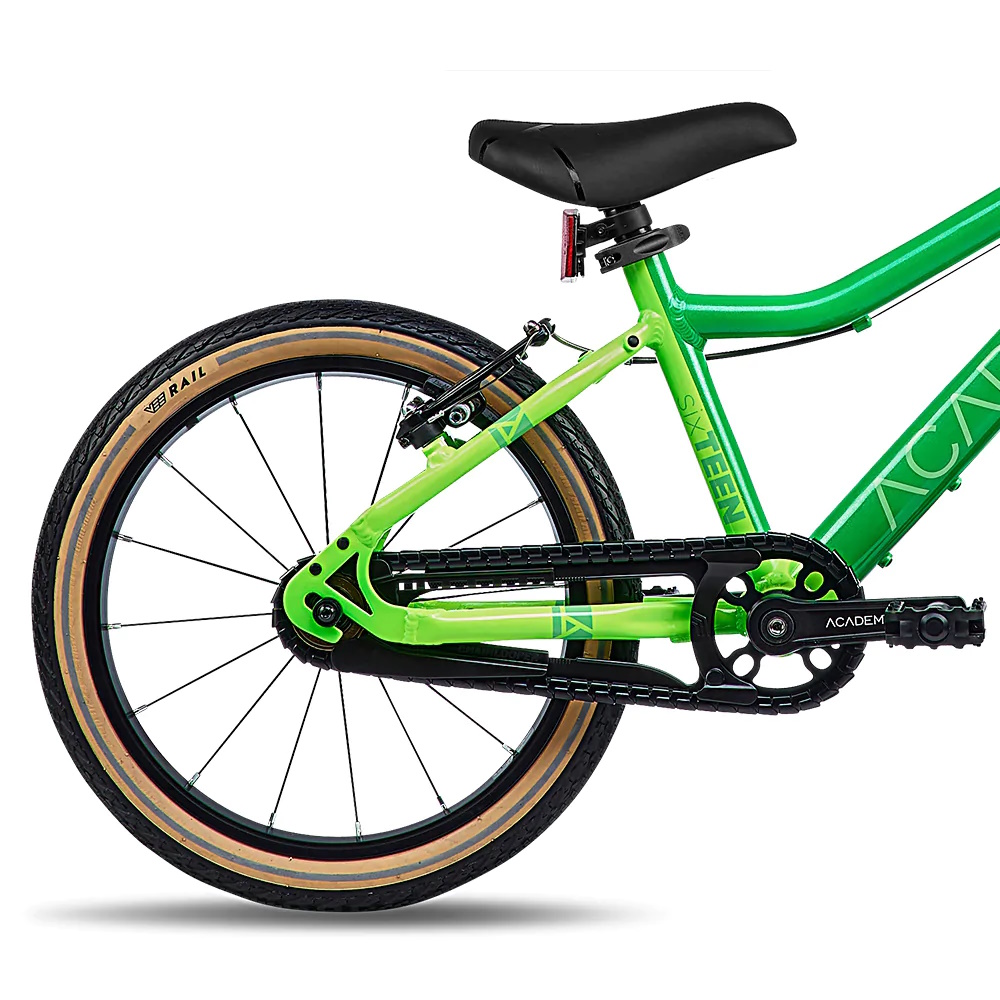 Academy Grade 3 FUNtasy 16“ - lekki rower dla dziecka (4-6 lat / 105-120 cm) z napędem na łańcuch, edycja limitowana, koła 16 cali • Green