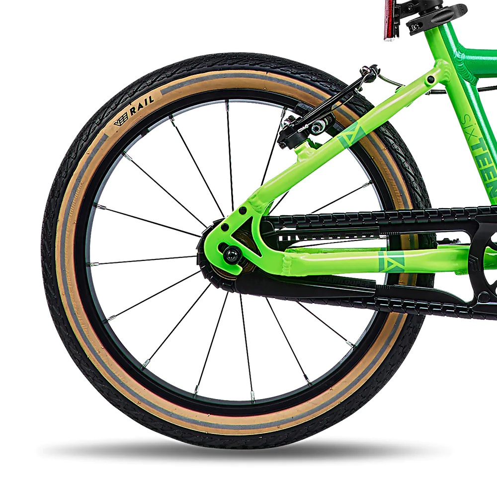 Academy Grade 3 FUNtasy 16“ - lekki rower dla dziecka (4-6 lat / 105-120 cm) z napędem na łańcuch, edycja limitowana, koła 16 cali • Green