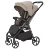 Carrello Bravo Lite CRL-5529 - прогулянкова коляска з підсвіткою, всесезонний візок, телескопічне регулювання ручки, великі колеса, захист від сповзання, зручно складається • Fortune Beige