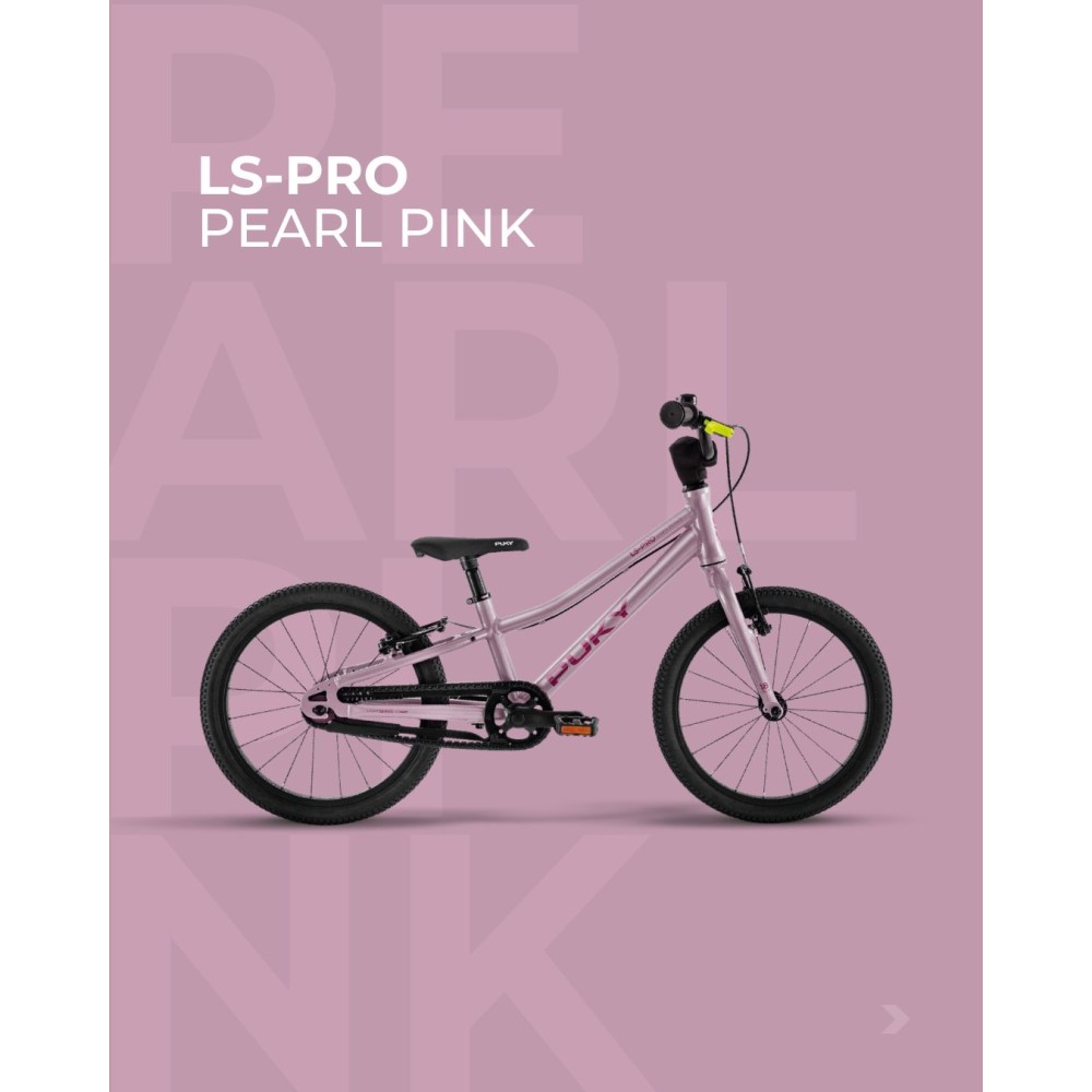 Puky LS-PRO 16 - lekki rower dla dziecka (3+ lata / 100-120 cm), koła 16 cali • Pearl Pink