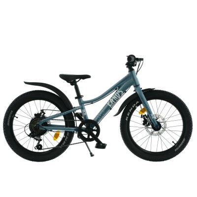 Kands Nico 20“  - rower dla dziecka (5–8 lat / 115–135 cm), niska rama 10 cali, lekki aluminiowy, koła 20 cali • Błękitny mat