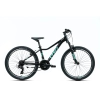 Kands Dragon 24“ - rower górski dla nastolatka (130–150 cm), rower młodzieżowy, koła 24 cale • Czarno-miętowy Mat