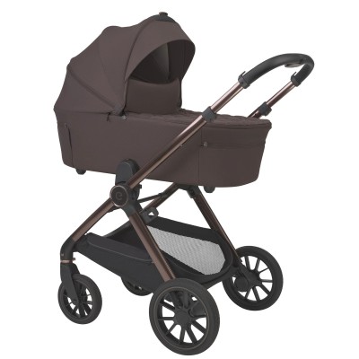 Espiro Code - wózek dziecięcy 2w1 z gondolą składaną na płasko a spacerówka automatycznie  • 108 Unique Brown