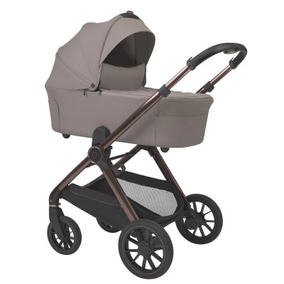 Espiro Code - wózek dziecięcy 2w1 z gondolą składaną na płasko a spacerówka automatycznie  • 109 Unusually Taupe
