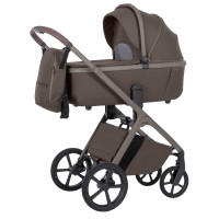 Carrello Vector CRL-6550 - легка дитяча коляска 2в1 з регулюванням висоти люльки та прогулянкового сидіння  • Coffee Beige