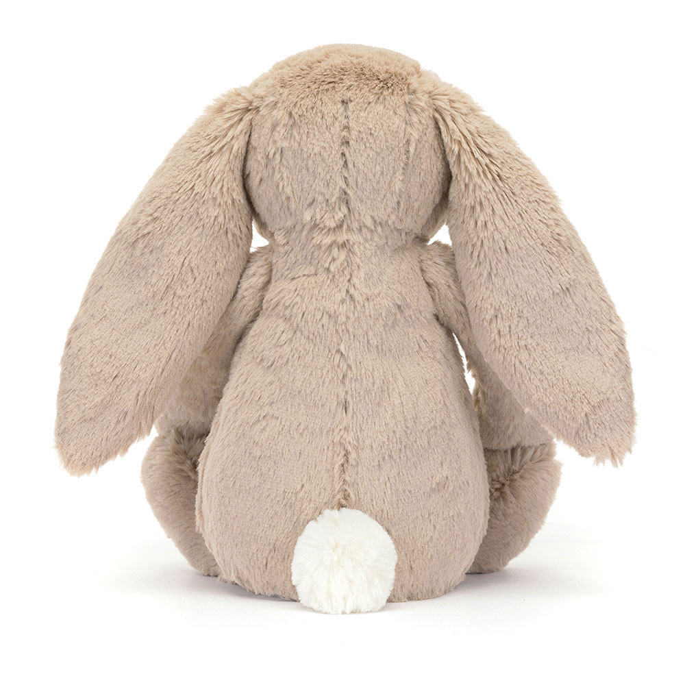 Jellycat – kóliczek beżowy „Petal” z kwiecistymi uszami 31cm