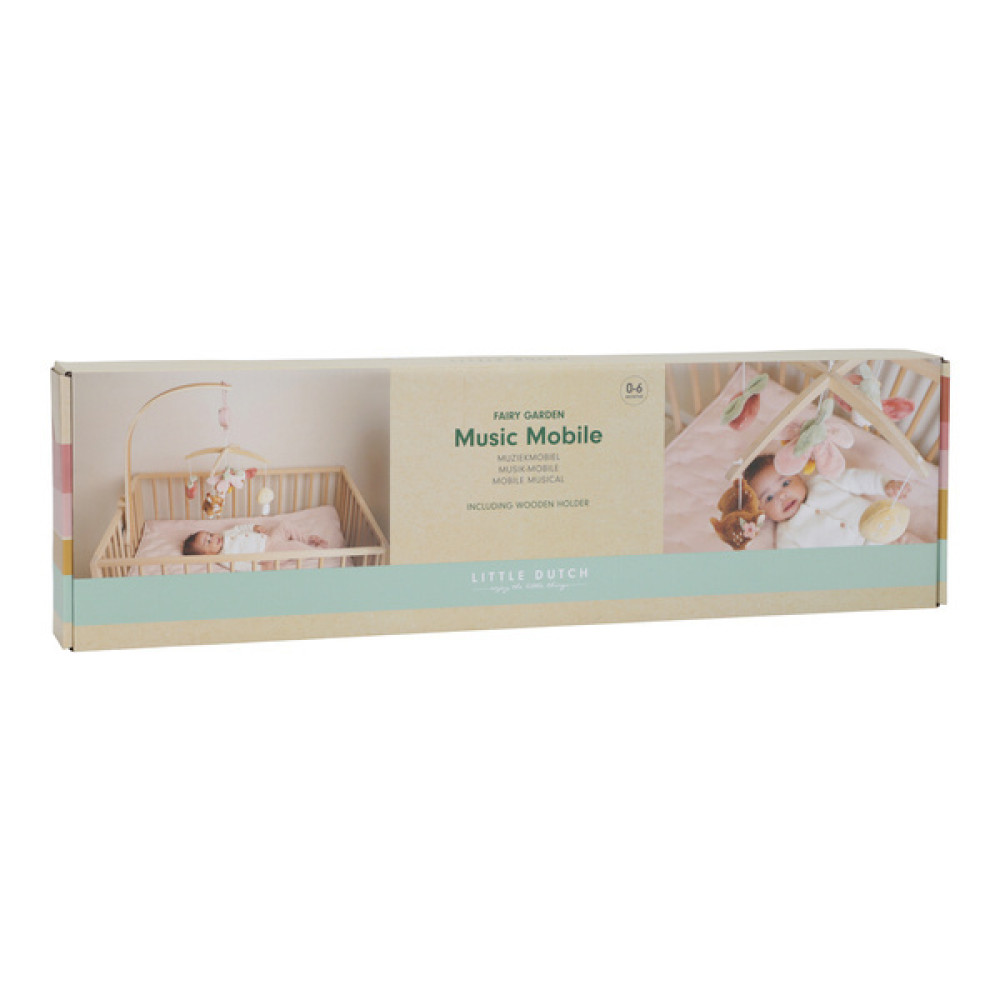 Little Dutch - дерев'яна музична карусель на дитяче ліжечко Fairy Garden FSC (LD9000) • 0-6 м Little Dutch - дерев'яна музична карусель на дитяче ліжечко Fairy Garden FSC (LD9000) • 0-6 м