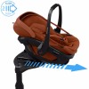 Maxi Cosi Coral Slide Pro - rozkładany fotelik samochodowy dla niemowląt, nosidełko (0 - 24mc / 40 - 87cm / 0 - 13kg) • Copper Terra