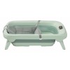 Maxi Cosi Indigo Plus - дитяча ванночка з інтегрованим цифровим термометром, вкладка для новонародженого QuickDry (0 - 4років) • Sage Green