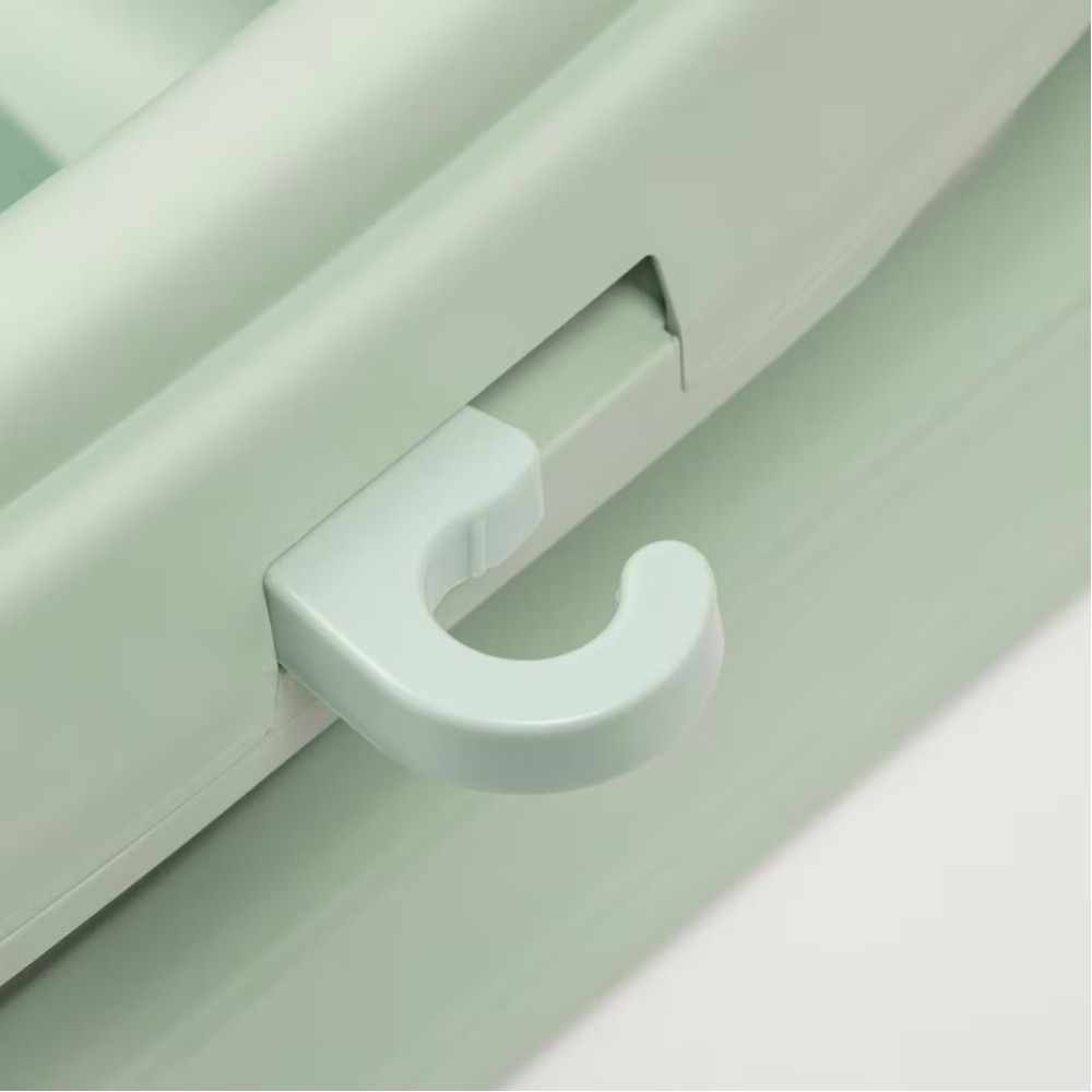 Maxi Cosi Indigo Plus - дитяча ванночка з інтегрованим цифровим термометром, вкладка для новонародженого QuickDry (0 - 4років) • Sage Green