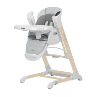 Carrello Cascata CRL-10303 - стільчик для годування, гойдалка з пультом (0-36 міс) • Ash Grey Wooden