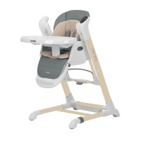 Carrello Cascata CRL-10303 - стільчик для годування, гойдалка з пультом (0-36 міс) • Space Grey Wooden