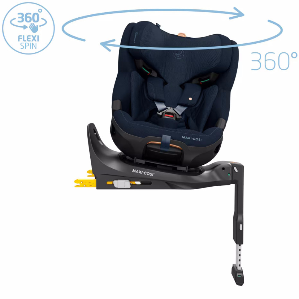 Maxi Cosi Emerald 360 Pro - wysuwany, obrotowy fotelik samochodowy (0 - 12lat / 40 - 150cm / 0 - 36kg) • Authentic Blue