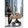 Adamex Spark - wózek dziecięcy 2w1, miękka gondola, teleskopowa rączka dla rodziców • 2 Champagne Latte