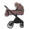 Adamex Spark - wózek dziecięcy 2w1, miękka gondola, teleskopowa rączka dla rodziców • 12 Chocolate Truffle