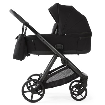 Adamex Sigma Natura - дитяча коляска 2в1, панорамна вентиляція в люльці, сонцезахисна бленда у комплекті, телескопічна ручка • Carbon