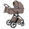 Carrello Vector CRL-6552 - lekki wózek dziecięcy 2w1 z regulacją wysokości gondoli i siedziska spacerówki • Cashmere Beige