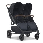 Mast M. Twin x - bliźniaczy wózek spacerowy / spacerówka dla bliźniaków, regulowana rączka, koła HP (płynna jazda w mieście i na wsi) • Dark Grey