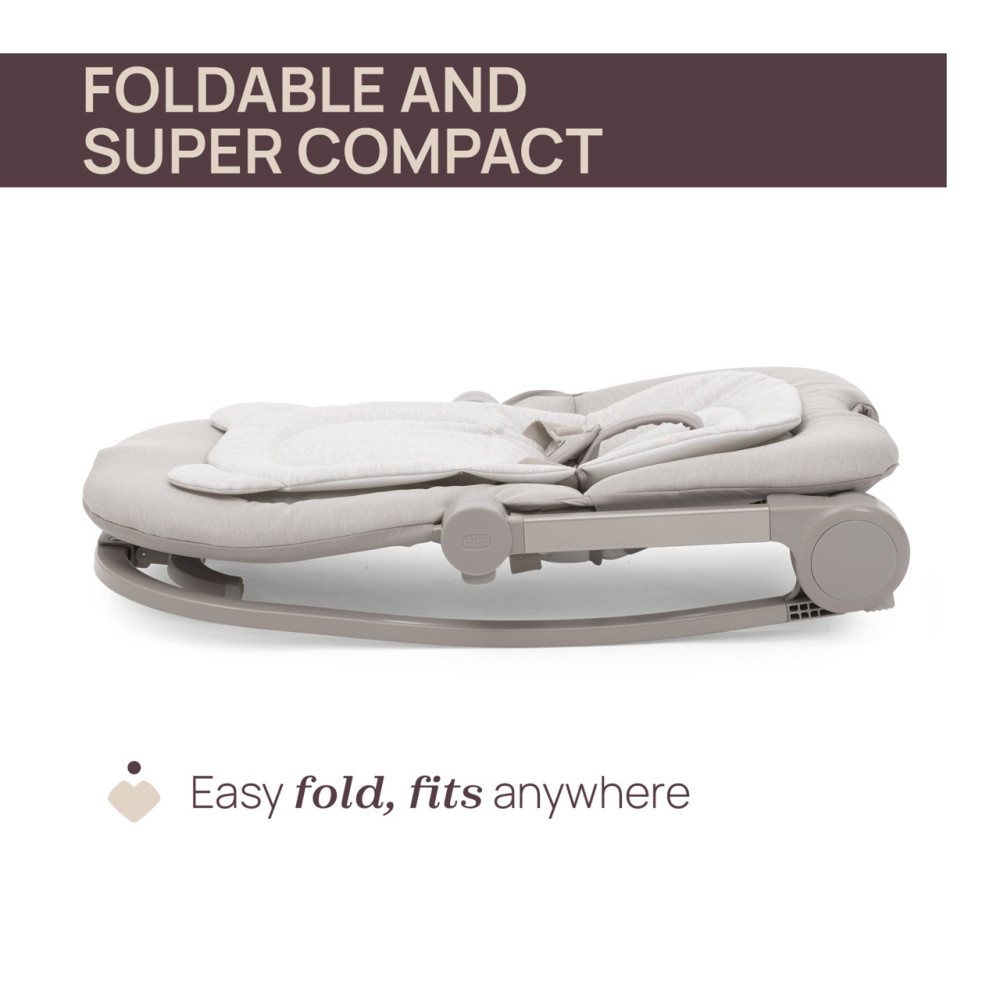 Chicco Mia - leżaczek dla niemowląt, bujaczek (0-18 kg) • Fossil