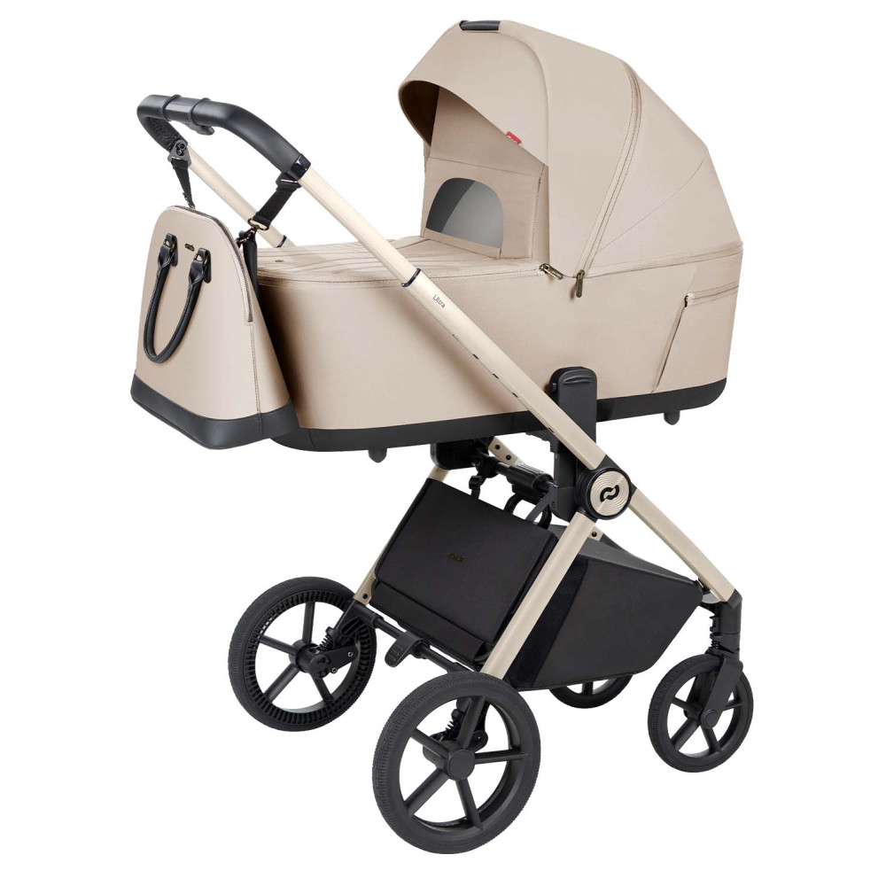Carrello Ultra F - wózek uniwersalny 2w1 ze składaną gondolą • Polar Beige