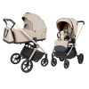 Carrello Ultra F CRL-6557 - wózek uniwersalny 2w1 ze składaną gondolą • Polar Beige