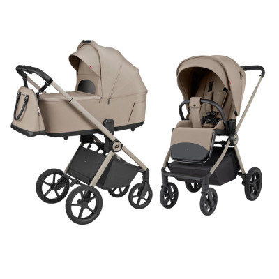 Carrello Ultra F CRL-6557 - wózek uniwersalny 2w1 ze składaną gondolą • Vintage Beige